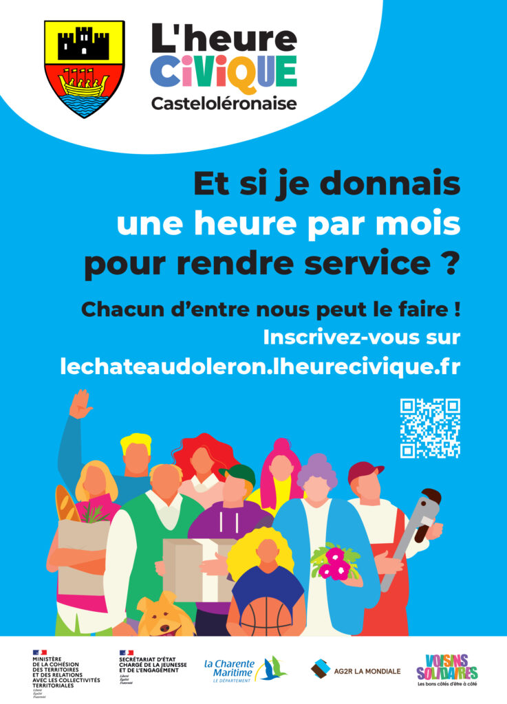 HEURE CIVIQUE - INSCRIVEZ-VOUS SUR LE SITE LECHATEAUDOLERON.LHEURECIVIQUE.FR